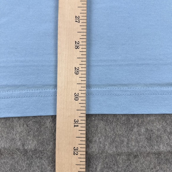 Peter Millar Polo Shirt Mens Small Tarheel Blue Solid Cotton Golf Short Sleeve - Picture 10 of 11